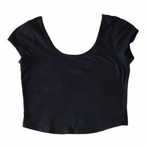 Black Crop Top